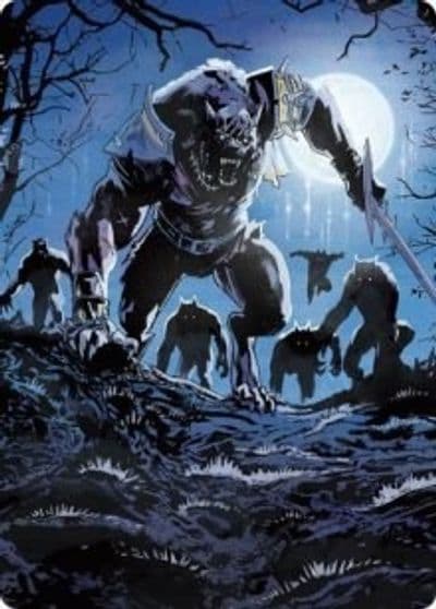 Tovolar the Midnight Scourge Art Card 08 81 Art Series: Innistrad: Midnight Hunt Magic card