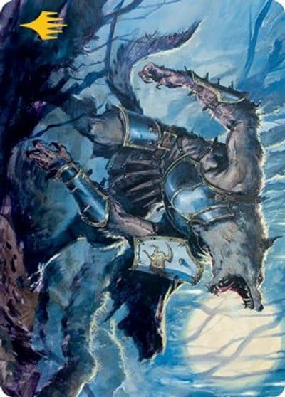 Moonrage Brute Art Card Gold Stamped Signature Art Series: Innistrad: Midnight Hunt Magic card