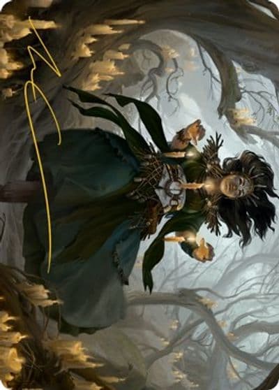 Candlegrove Witch Art Card 15 81 Gold Stamped Signature Art Series: Innistrad: Midnight Hunt Magic card
