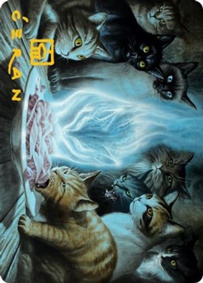 Cant Stay Away Art Card Gold Stamped Signature Art Series: Innistrad: Midnight Hunt Magic card