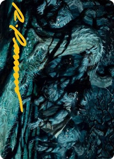 Unnatural Moonrise Art Card Gold Stamped Signature Art Series: Innistrad: Midnight Hunt Magic card