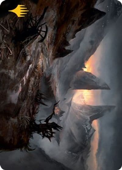 Haunted Ridge Art Card Gold Stamped Signature Art Series: Innistrad: Midnight Hunt Magic card