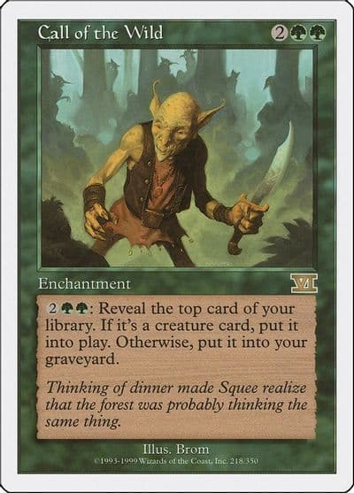 Call of the Wild Classic Sixth Edition Magic card