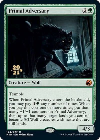 Primal Adversary Prerelease Cards Magic card