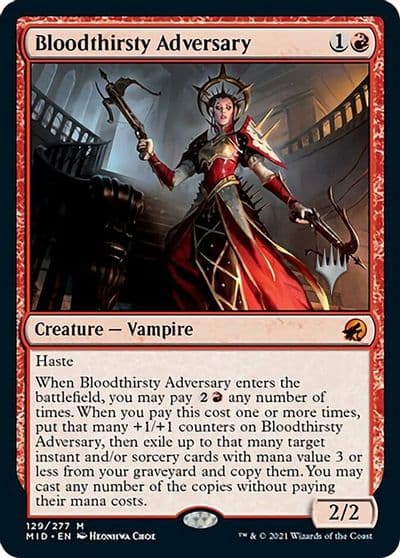 Bloodthirsty Adversary Promo Pack: Innistrad: Midnight Hunt Magic card