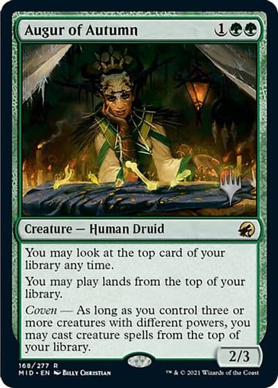 Augur of Autumn Promo Pack: Innistrad: Midnight Hunt Magic card