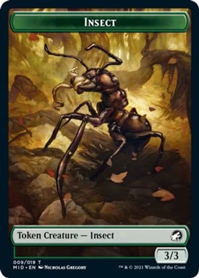Insect Token Innistrad: Midnight Hunt Magic card