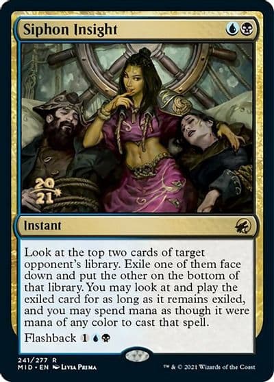Siphon Insight Prerelease Cards Magic card
