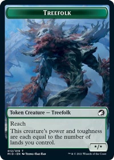 Treefolk Token Innistrad: Midnight Hunt Magic card