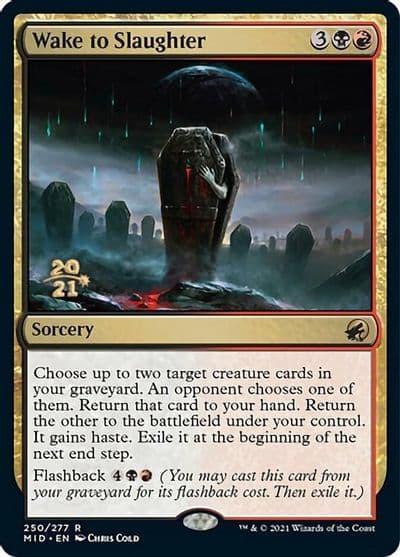Wake to Slaughter Prerelease Cards Magic card