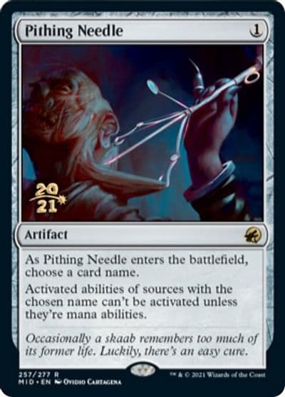 Pithing Needle Prerelease Cards Magic card