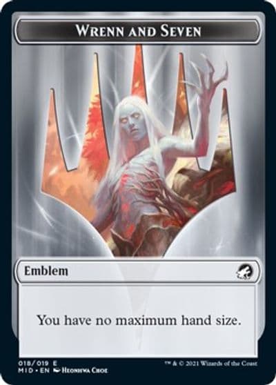 Emblem Wrenn and Seven Innistrad: Midnight Hunt Magic card
