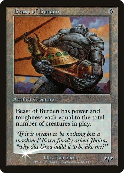 Beast of Burden No Date Prerelease Cards Magic card
