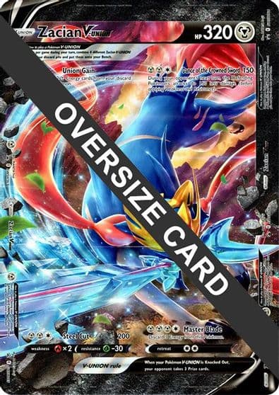 Zacian V-UNION Jumbo Cards Pokemon card