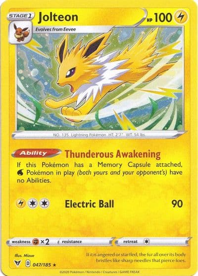 Jolteon (Cosmos Holo) Miscellaneous Cards & Products Pokemon card