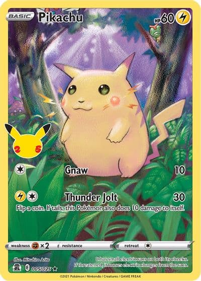 Pikachu Celebrations Pokemon card