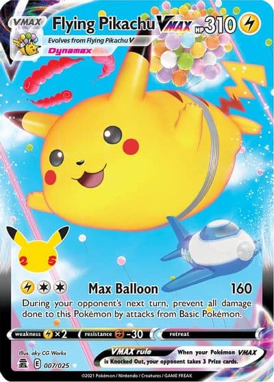 Flying Pikachu VMAX Celebrations Pokemon card