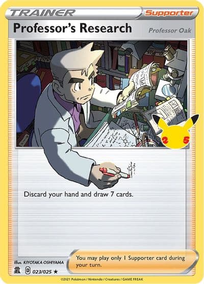 Professor's Research Celebrations Pokemon card