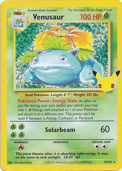 Venusaur Celebrations: Classic Collection Pokemon card