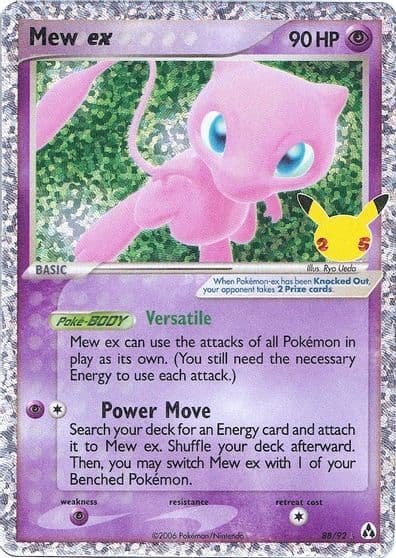 Mew ex Celebrations: Classic Collection Pokemon card