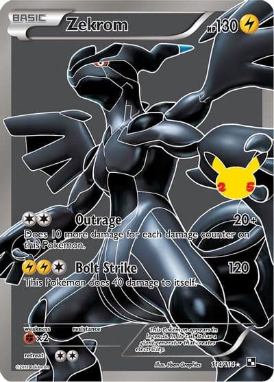 Zekrom Celebrations: Classic Collection Pokemon card