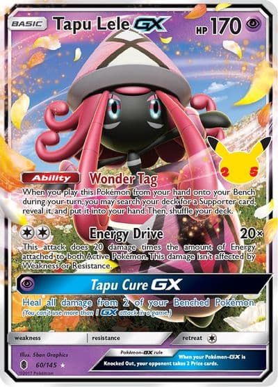 Tapu Lele GX Celebrations: Classic Collection Pokemon card