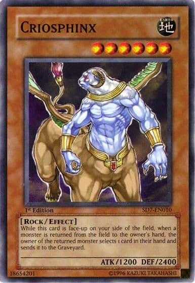 Criosphinx Structure Deck: Invincible Fortress Yu-Gi-Oh! card