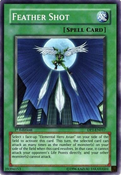 Feather Shot Duelist Pack 1: Jaden Yuki Yu-Gi-Oh! card