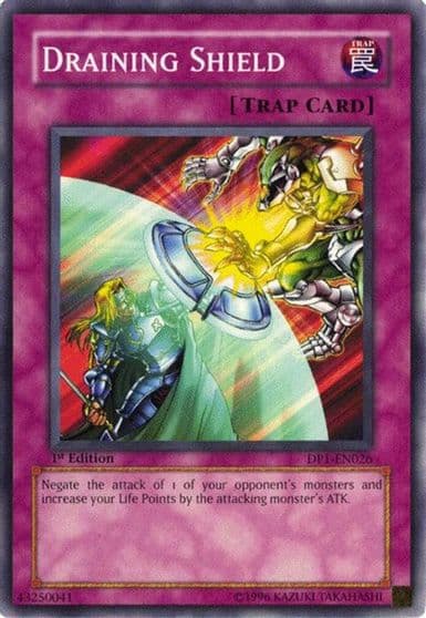 Draining Shield Duelist Pack 1: Jaden Yuki Yu-Gi-Oh! card