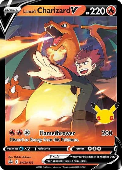 Lance's Charizard V - SWSH133 SWSH: Sword & Shield Promo Cards Pokemon card