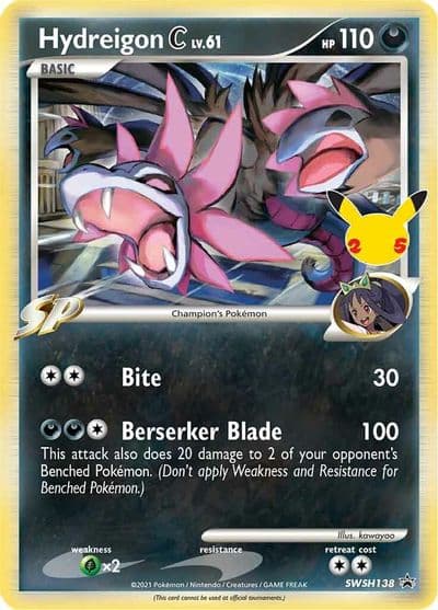 Hydreigon C lv.61 - SWSH138 SWSH: Sword & Shield Promo Cards Pokemon card