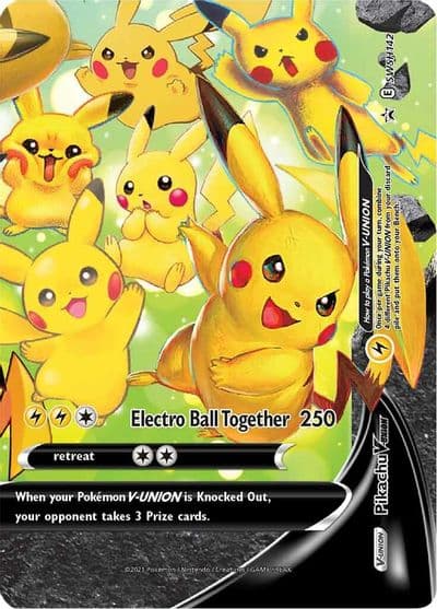 Pikachu V-Union - SWSH142 SWSH: Sword & Shield Promo Cards Pokemon card