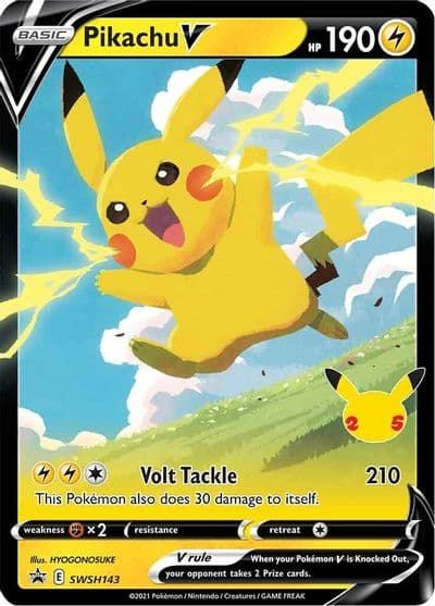 Pikachu V - SWSH143 SWSH: Sword & Shield Promo Cards Pokemon card