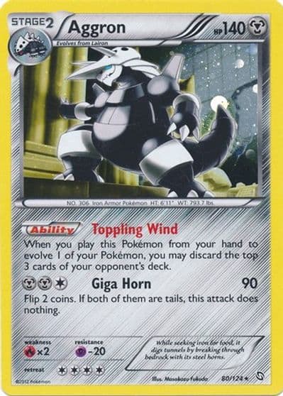 Aggron (Cosmos Holo) Blister Exclusives Pokemon card