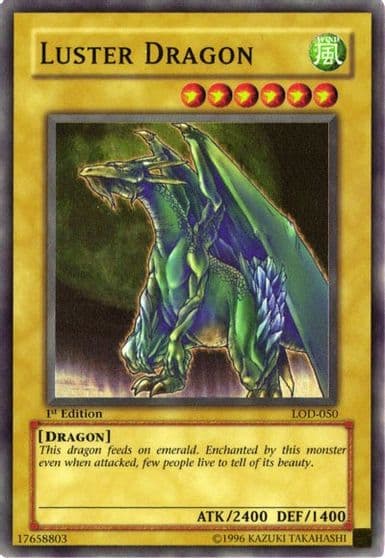 Luster Dragon Legacy of Darkness Yu-Gi-Oh! card