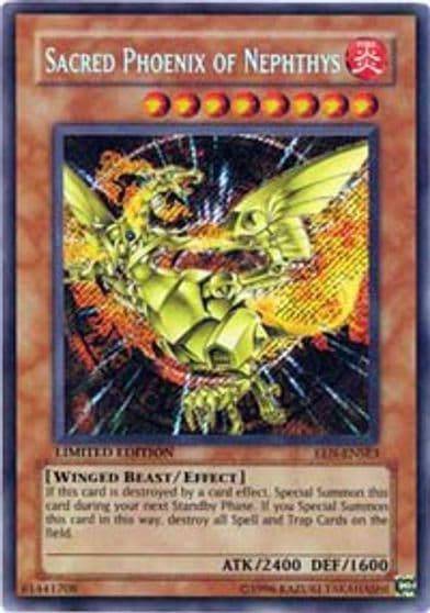 Sacred Phoenix of Nephthys Elemental Energy Yu-Gi-Oh! card