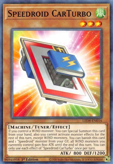 Speedroid CarTurbo Legendary Duelists: Synchro Storm Yu-Gi-Oh! card