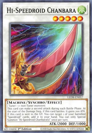 Hi Speedroid Chanbara Legendary Duelists: Synchro Storm Yu-Gi-Oh! card