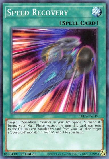 Speed Recovery Legendary Duelists: Synchro Storm Yu-Gi-Oh! card