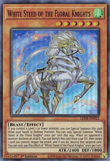 White Steed of the Floral Knights Legendary Duelists: Synchro Storm Yu-Gi-Oh! card