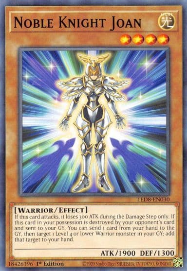 Noble Knight Joan Legendary Duelists: Synchro Storm Yu-Gi-Oh! card