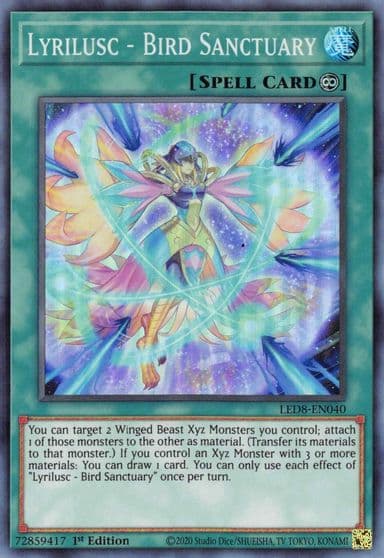 Lyrilusc Bird Sanctuary Legendary Duelists: Synchro Storm Yu-Gi-Oh! card