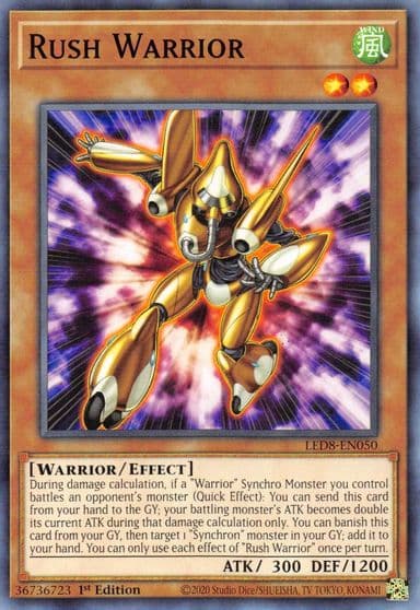 Rush Warrior Legendary Duelists: Synchro Storm Yu-Gi-Oh! card