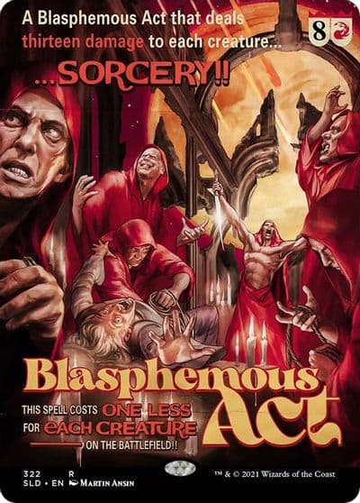 Blasphemous Act 322 Secret Lair Drop Series Magic card