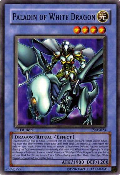 Paladin of White Dragon Starter Deck: Kaiba Evolution Yu-Gi-Oh! card
