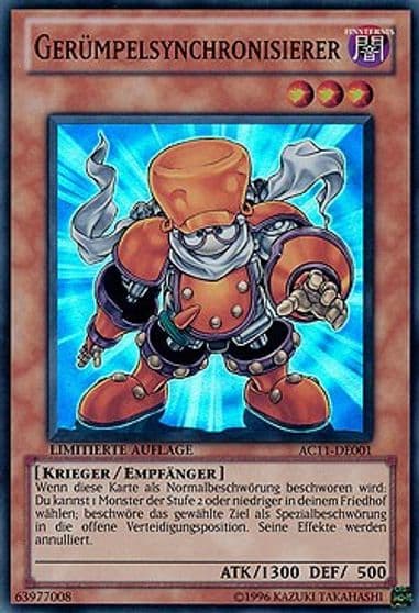 Junk Synchron German Gerumpelsynchronisierer Advent Calendar 2011 (Adventskalender) Yu-Gi-Oh! card
