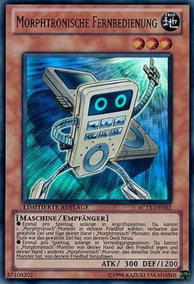 Morphtronic Remoten German Morphtronische Fernbedienung Advent Calendar 2011 (Adventskalender) Yu-Gi-Oh! card