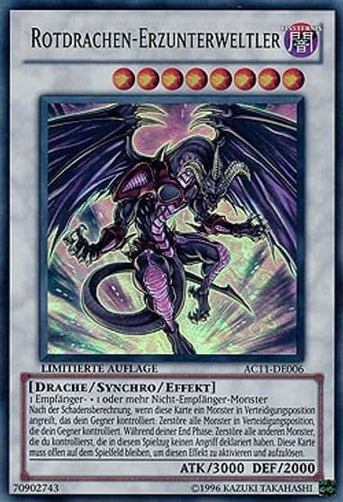 Red Dragon Archfiend German Rotdrachen Erzunterweltler Advent Calendar 2011 (Adventskalender) Yu-Gi-Oh! card