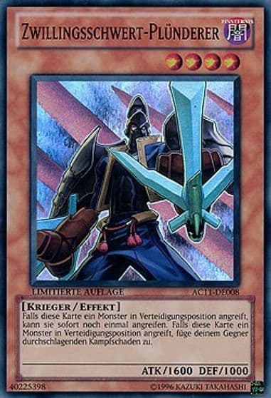 Twin Sword Marauder German Zwillingsschwert Plunderer Advent Calendar 2011 (Adventskalender) Yu-Gi-Oh! card