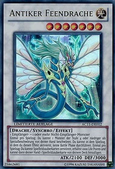 Ancient Fairy Dragon German Antiker Feendrache Advent Calendar 2011 (Adventskalender) Yu-Gi-Oh! card